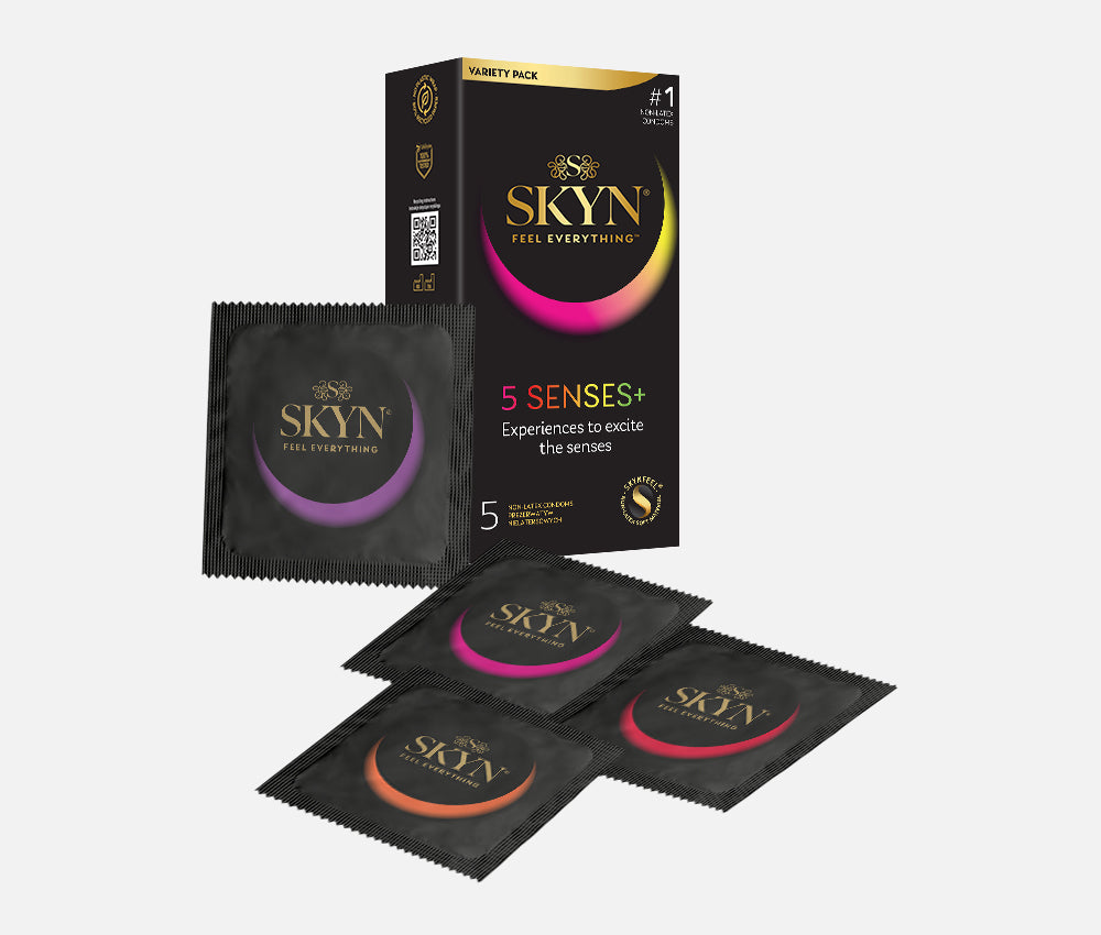SKYN® 5 Senses 5 pack of non latex condoms
