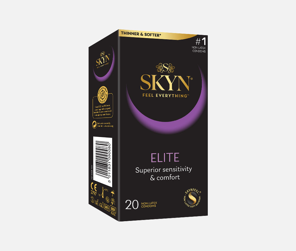 SKYN® Elite Non Latex Condoms - 2 x 10 Pack + Free 5 Pack of 5 Senses Condoms SKYN® Elite Non Latex Condoms - 2 x 10 Pack + Free 5 Pack of 5 Senses Condoms