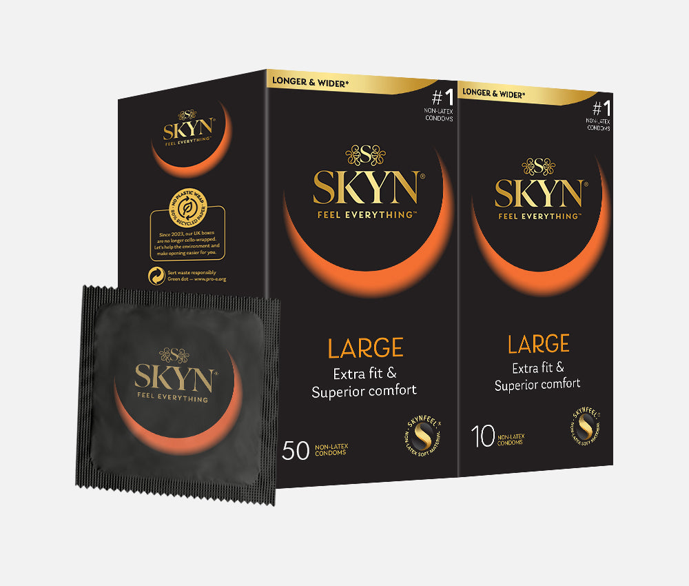 SKYN® Large 50 pack of non latex condoms plus FREE 10 pack SKYN® Large 50 pack of non latex condoms plus FREE 10 pack