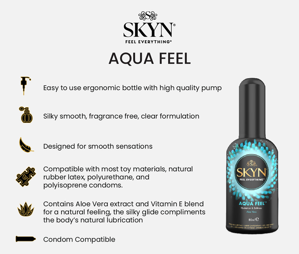 SKYN® Aqua Feel 80ml - water based personal lubricant