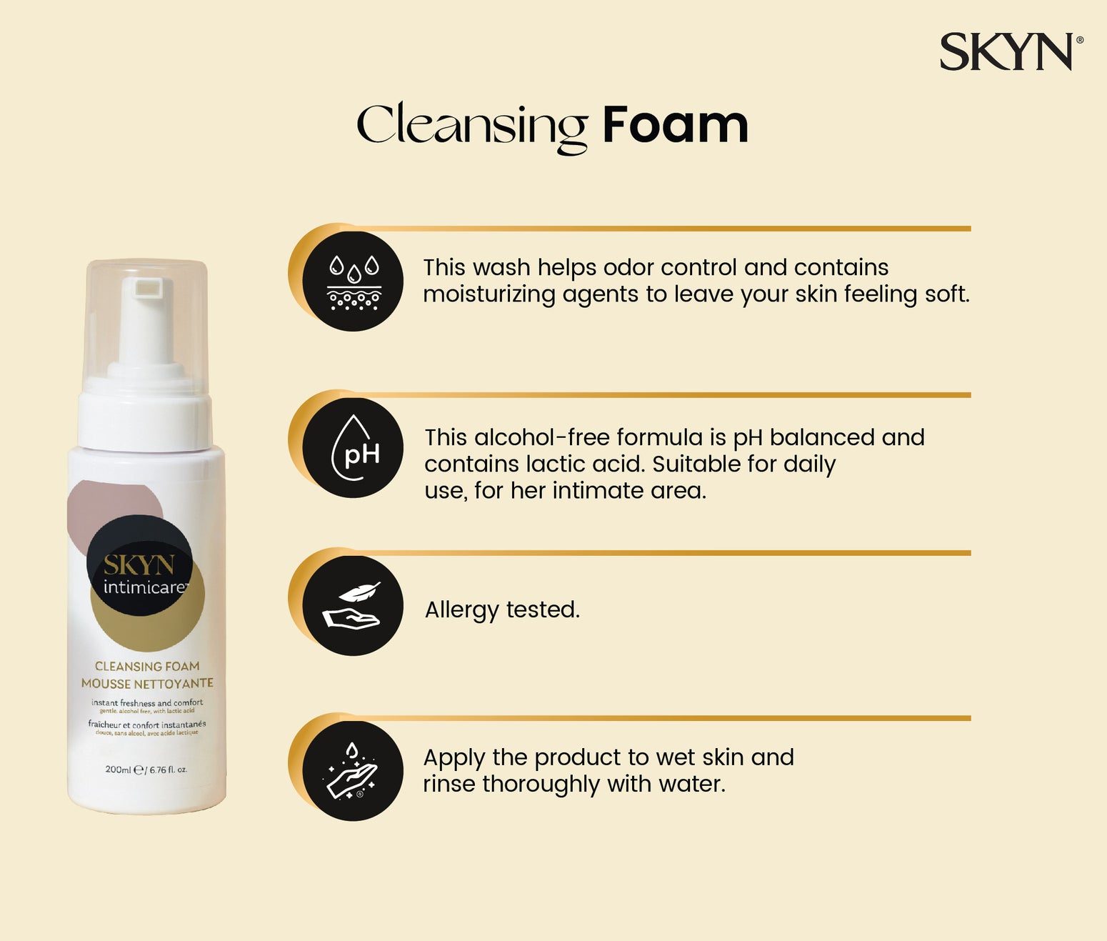 For Her - Cleansing foam + shaving gel +  post Shaving mist
