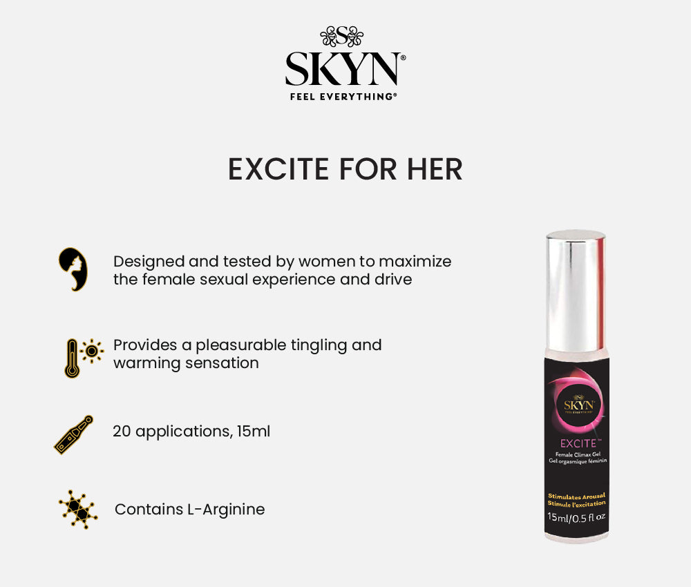 SKYN® Extra Lube 60 pack with FREE Orgasmic Gel for her