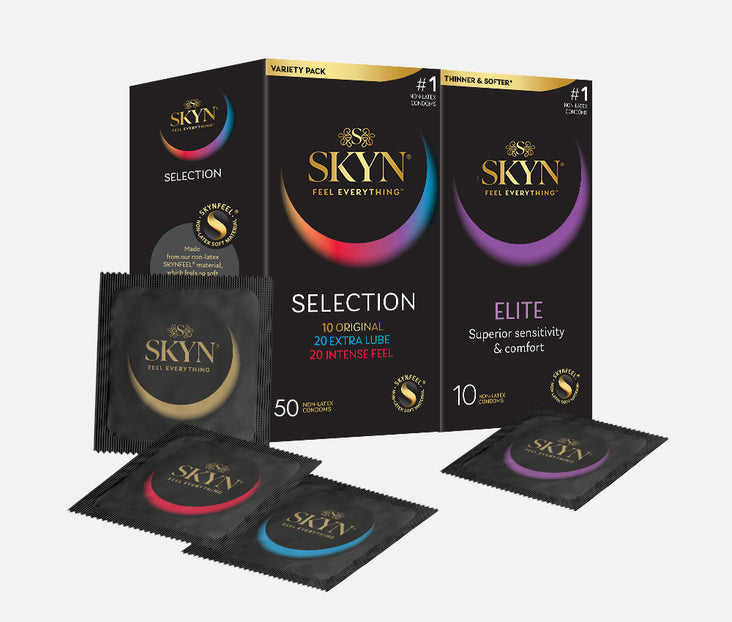 SKYN® Selection 50 pack of non latex condoms plus FREE 10 pack