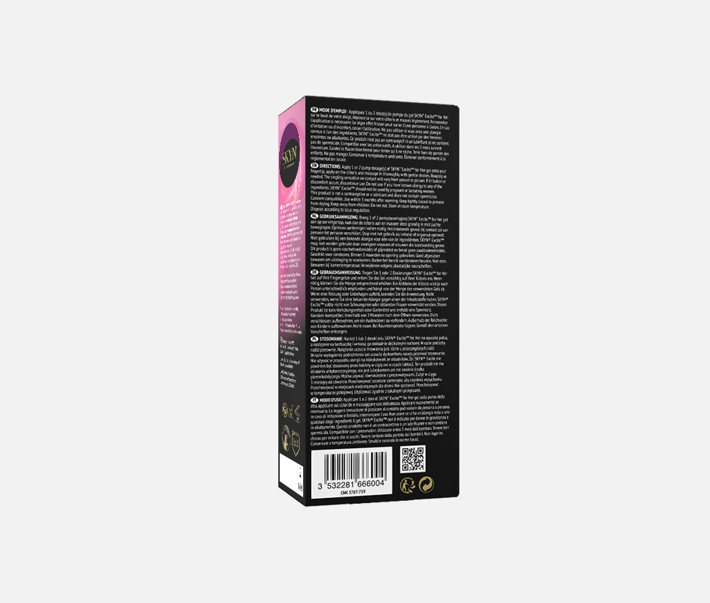 SKYN® Extra Lube 60 pack with FREE Orgasmic Gel for her