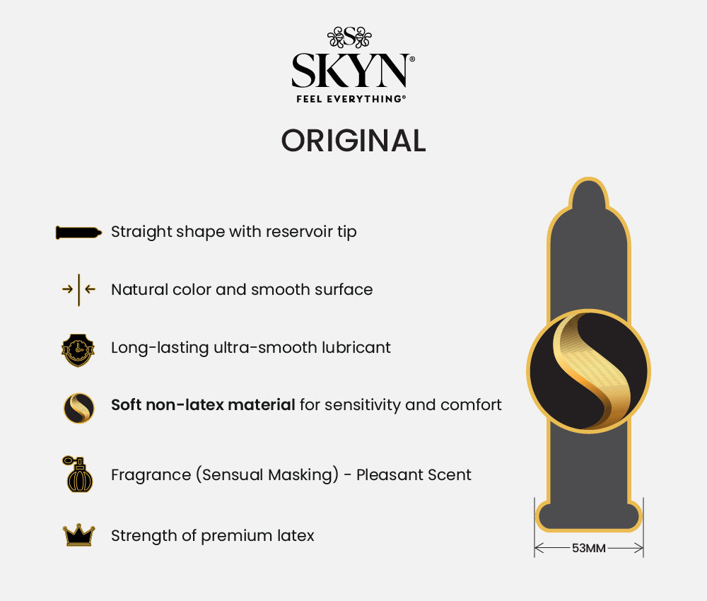 SKYN® ELITE 50 PACK OF NON LATEX CONDOMS WITH FREE 80ML LUBE
